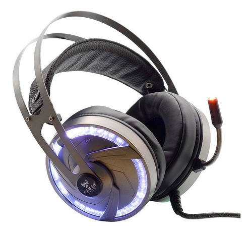 Imagen 3 de 8 de Diadema Gamer Tech Para Ps4 Y Pc Gt60d Plateado