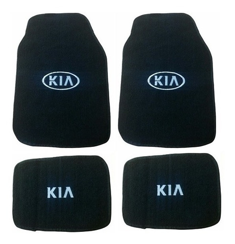 Kit 4 Tapetes Alfombra Bordados Kia Stinger 2017