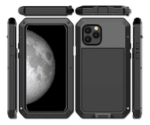 Funda Armor Survivor Para iPhone 13 Pro Max Metal Y Cristal