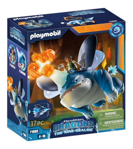 Juego Playmobil Dragons The Nine Realms Plowhorn & D'angelo 17 Piezas 3+