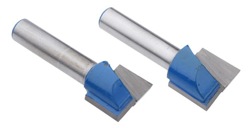 2 Piezas Cnc Router Grabado Carpintería 3d V Groove Bit 8mm