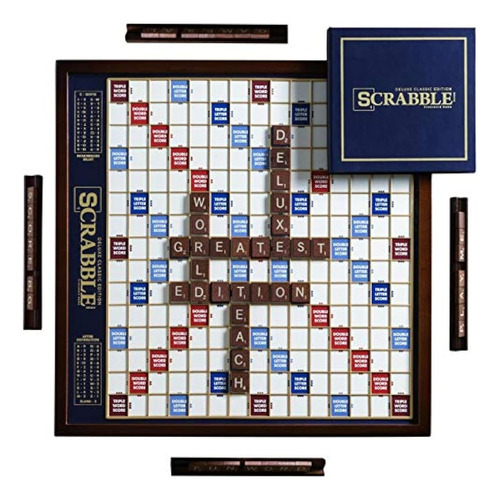 Soluciones Ganadoras Edición De Madera De Lujo Scrabble Con 