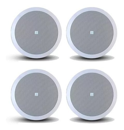 4 Arandelas Jbl Som Ambiente Teto Gesso 6 Pol 25w Rms
