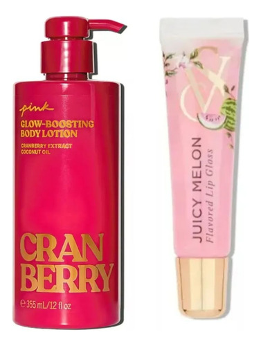 Crema Cranberry Pink Victorias Secret + Regalito De Vs Cranberry