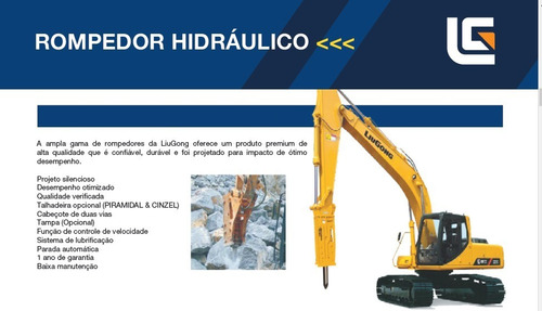 Rompedor Hidraulico Mini Escav. Liugong9035 Preço Promoção