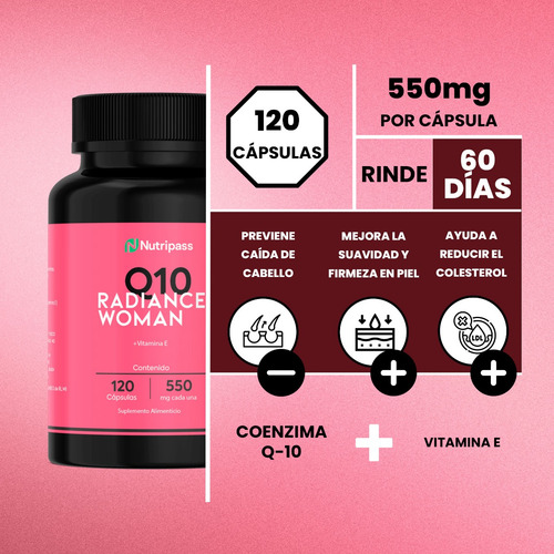 Kit Colágeno Y Coenzima Q10 Women De Nutripass Sin Sabor