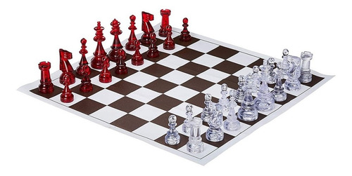 Jogo De Xadrez Oficial Rei 10 Cm Tabuleiro Grátis + Caixa