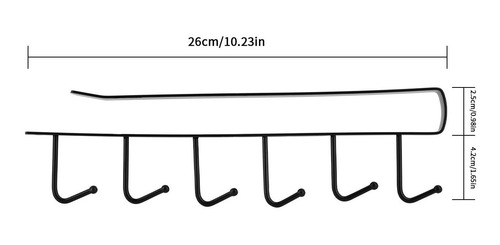 Imagen 3 de 9 de Organizador Soporte Colgador De Tazas Utensilios De Cocina