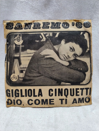 Vinil Compacto Sanremo 66 Gigliola Cinquetti Dio Come Ti Amo Disco Vinil (Usado)