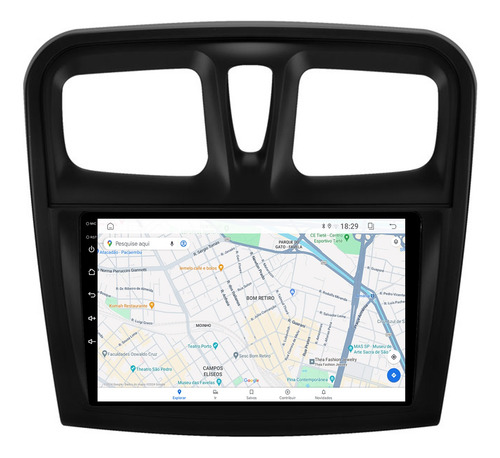 Multimidia Logan 15/19 9p Android 14 Carplay 4gb 64gb