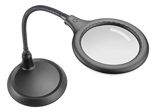 Lámpara De Lupa Lupa 5x Con Luz Led Y Cuello Flexible Lámpar