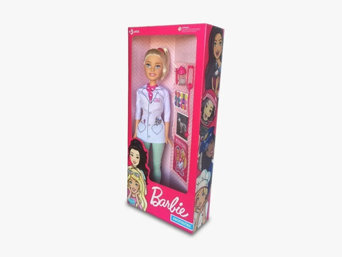 Boneca Barbie Veterinária Articulada Original Grande 65 Cm