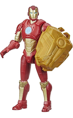 Figura Mech Strike De Iron Man 15 Cm Batalla Hasbro