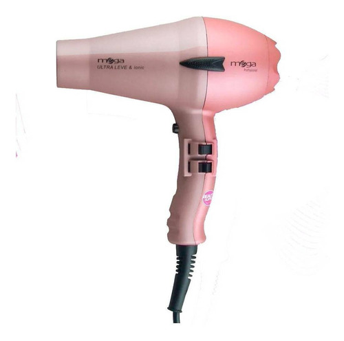 Secador De Pelo Mega Ultra Leve Rosa 220v