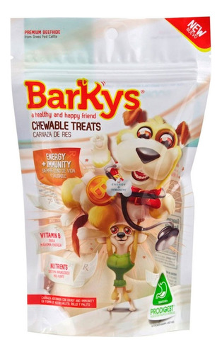 Carnaza De Res Barkys Para Perro Pack 6 Huesos -talla 2-3