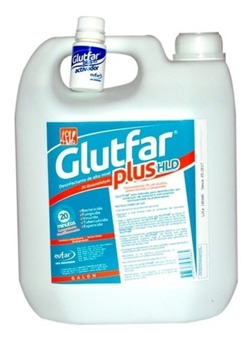 Glutaraldehido 2% Potencializado Glutfar - Ml A $7