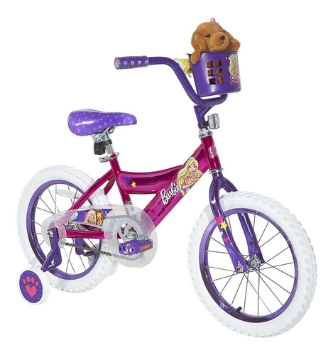 Bicicleta De 16'' Para Niña Barbie Dynacraft 