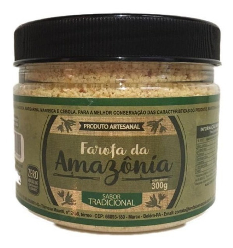 Imagem 1 de 3 de Farofa Da Amazônia 100% Artesanal - Sabor Tradicional 300g