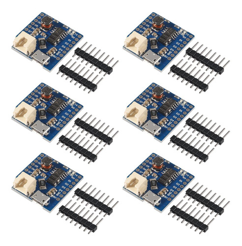 6pcs For Wemos D1 Mini Battery Shield Micro Usb Single Lithi