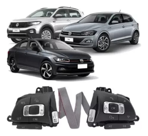 Botão Comando Som Vw Polo/virtus/t-cross 18/22 56d959442iha