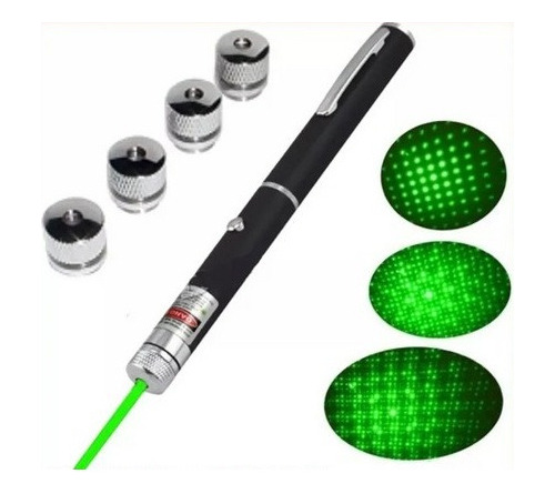 Puntero Laser Verde 50mw Multipuntos 5 Cabezas Tipo Pluma