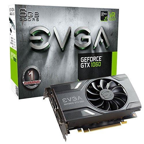 Evga Geforce Gtx 1060 Juego, Acx 2.0 (solo Ventilador), 6gb 