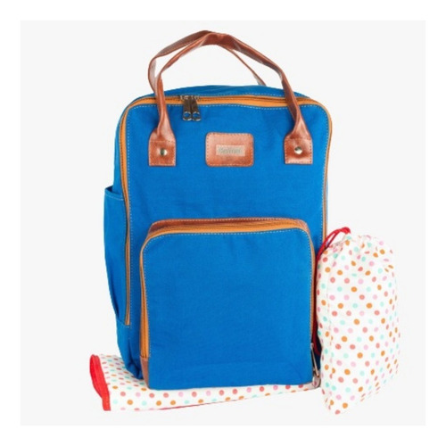 Imagen 4 de 6 de Mochila, Bolso Maternal Combinada+cambiador+ Bolsita De Bebe