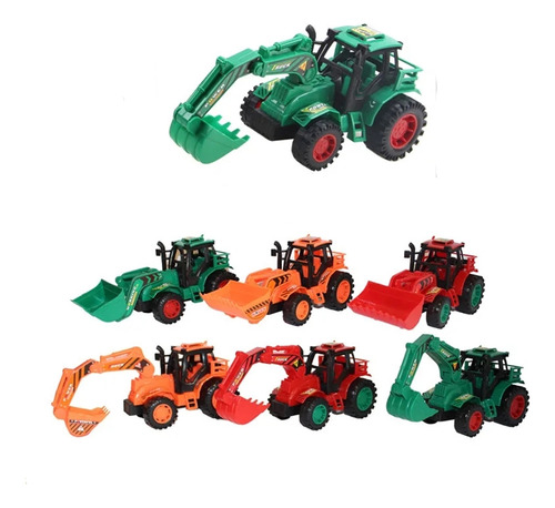 Cyc Pack 6 Tractor Trascabo Granja Juguete Sh444487