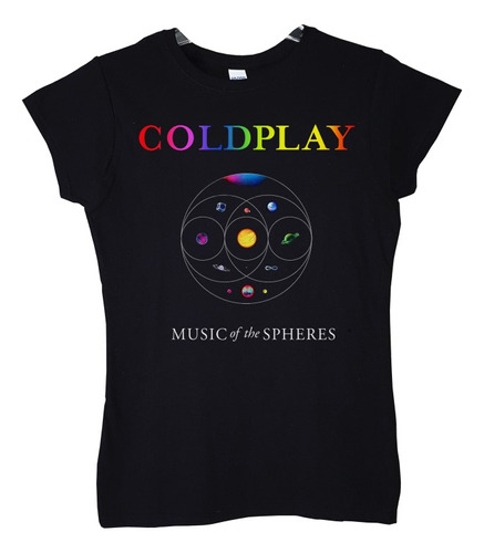 Polera Mujer Coldplay Music Of The Spheres Rock Abominatron