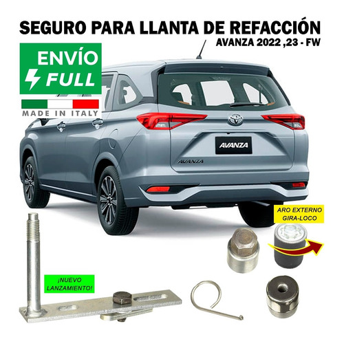 Kit Seg Llanta Refaccion Sparelock Toyota Avanza Ft122