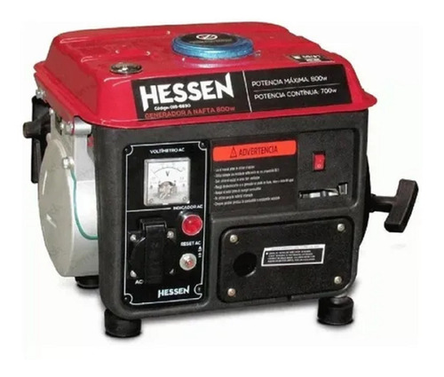 Generador A Nafta 220v Hessen Pro 800w Portátil - Tyt 1 Año 