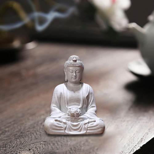 6 Estátua De Buda De Lótus, Decoração De Mesa, Pequeno