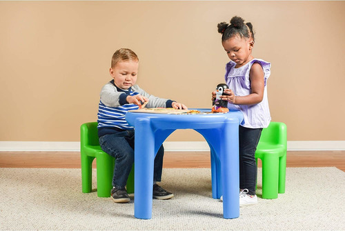 Juego De Mesa Y Silla Bold N Bright De Little Tikes, 1, Azul