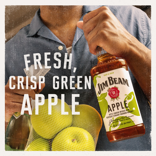 Whisky Jim Beam White + Apple 700 Ml Incluye Ugly Sweater