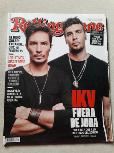 Revista Rolling Stone Nº 217 - Abril 2016 Indio Solari - Ikv