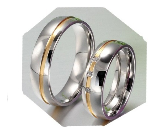 Anillos Matrimonio Acero Inoxidable | MercadoLibre