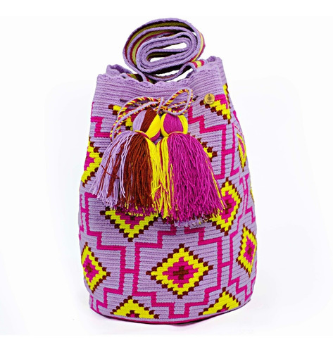 Mochila Wayuu 100% Original Exclusivo Colorido + Obsequio