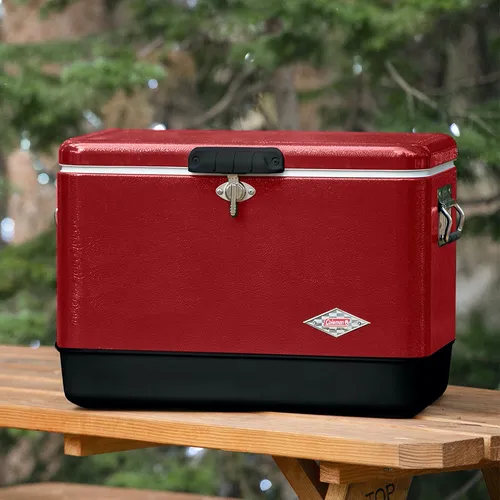 Hielo Cooler Coleman Con Cinturón De Acero Para 54 Cuartos D