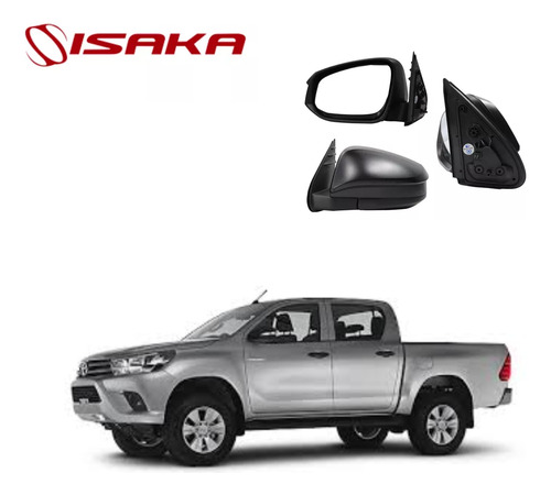 Espejo Izquierdo Manual Toyota Hilux Sencilla 2016 Al 2024