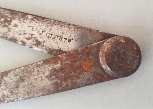 Antiguo Compás De Herrero J. Clouth Francés. 55220