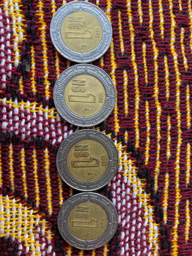 Colección De Monedas De Un Nuevo Peso De 1992,1993,1994,1995