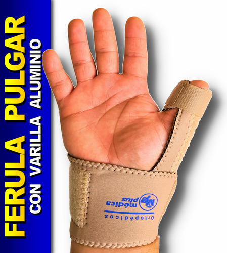 Ferula Para Dedo Pulgar Soporte Quervain - Varilla Aluminio 