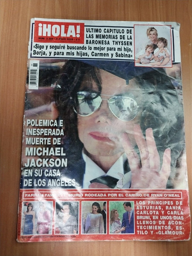 Revista Hola Muerte Michael Jackson #3388 Julio 2009 Pop
