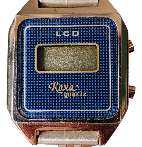 Reloj Pulsera Koxa Quartz Lcd Dama Año 78 Nuevo Retro