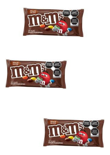 M & Ms Chocolates Con Leche Confitados 43.8g 3 Pzas