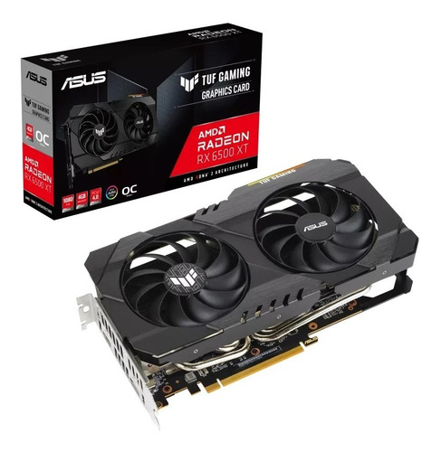 Imagen 7 de 9 de Placa Video Asus Tuf Radeon Rx 6500 Xt 4gb Gddr6 Oc Gaming