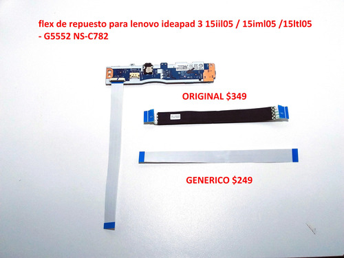 Flex Boton De Encendido Lenovo 3 15ada05 3 15iil05 Ns-c782