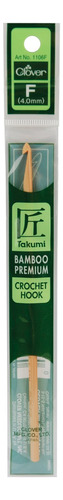 Clover Punto Bambu Gancho Crochet 3.75-mm Tamaño F