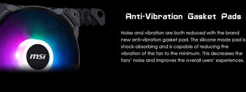 Fan Cooler Refrigeracion Msi Argb 120mm Pc Rgb Antivibración