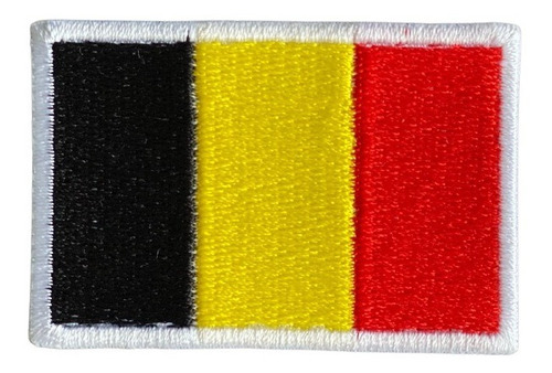 Parche Bordado Bandera Belgica - Para Mochila - Campera